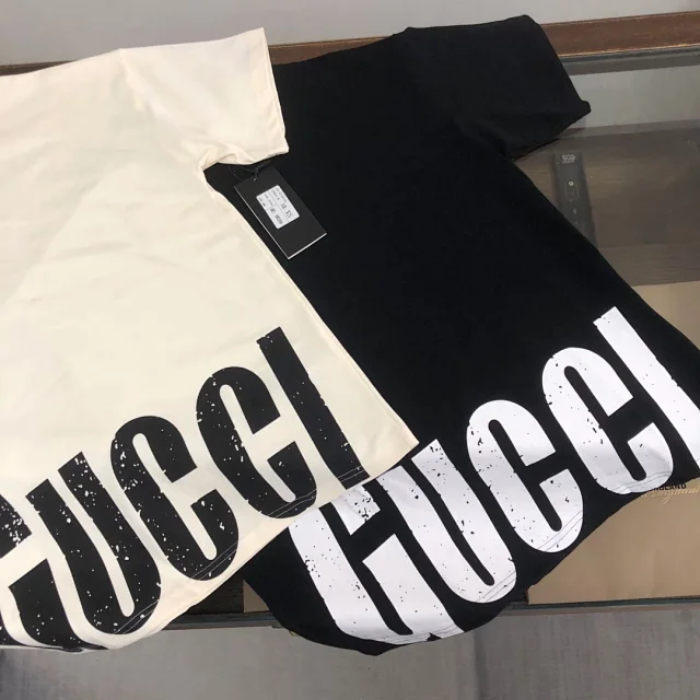 Gucci T-Shirts Logo-print crew-neck product detail image 41