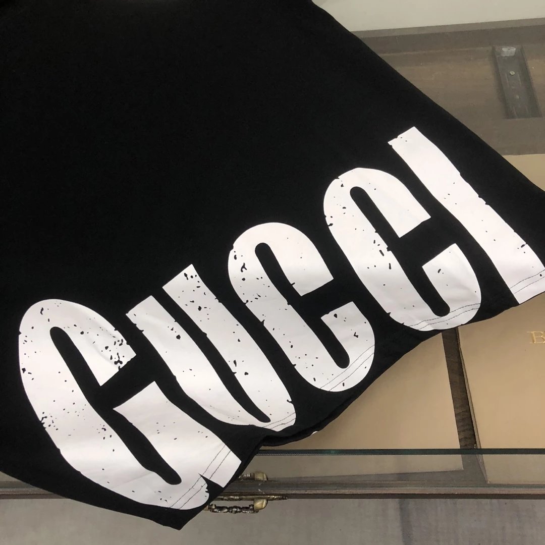 Gucci Interlocking G Circle Logo Black T-Shirt - 45
