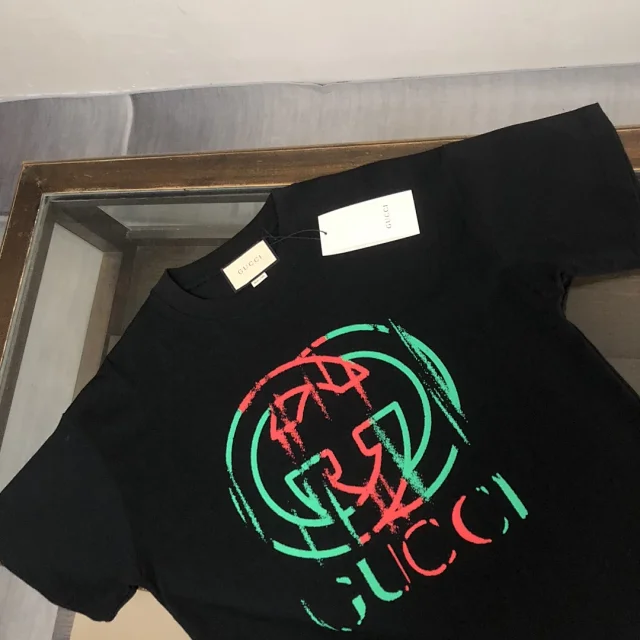 Gucci T-Shirts Logo-print crew-neck product detail image 61