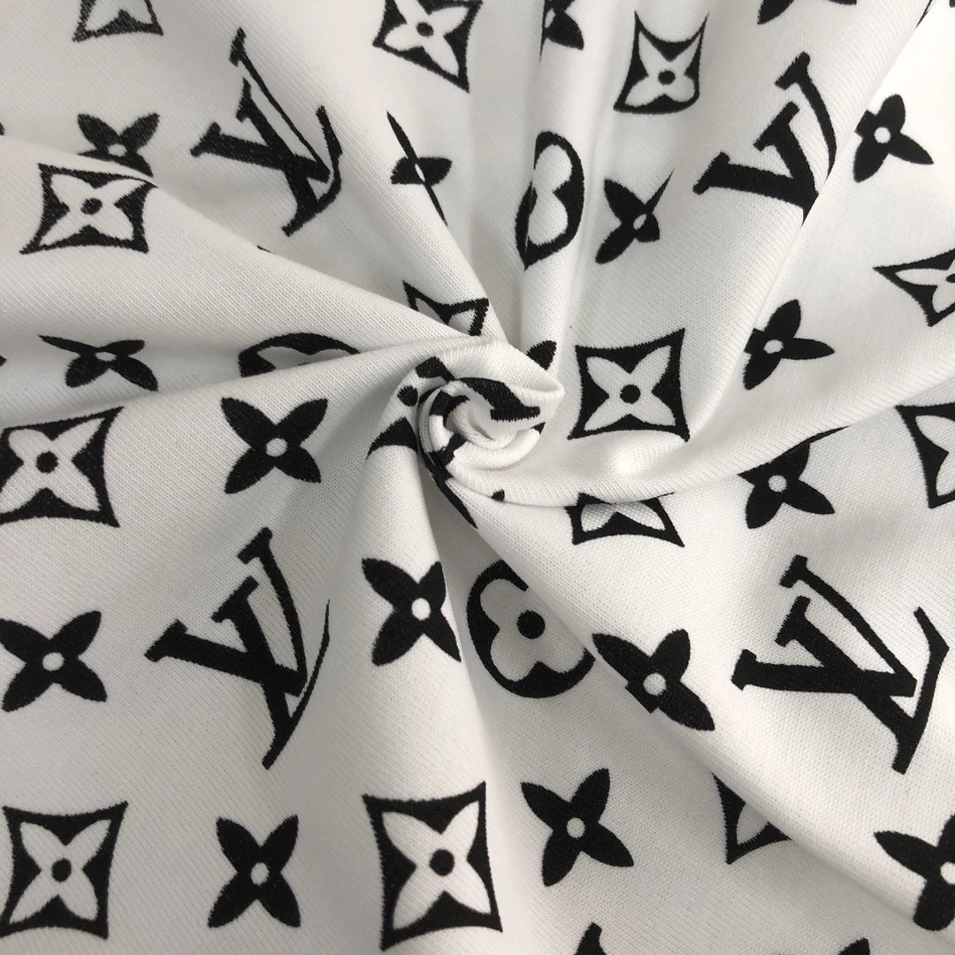 Louis Vuitton Monogram Gradient Print White T-Shirt - 38
