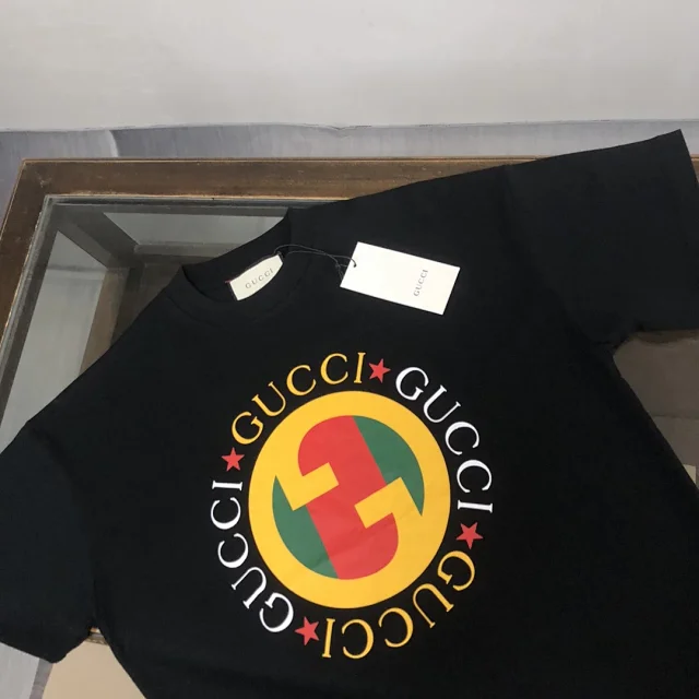 Gucci T-Shirts Logo-print crew-neck product detail image 51