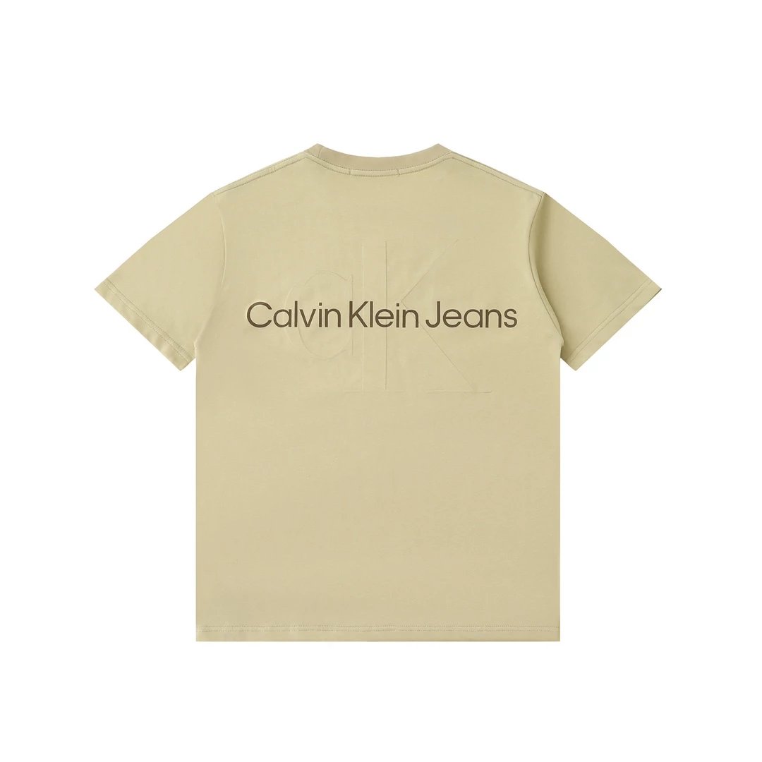 Calvin Klein Jeans Monogram Logo White T-Shirt - 24