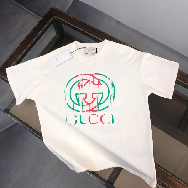 Gucci T-Shirts Logo-print crew-neck product detail image 58