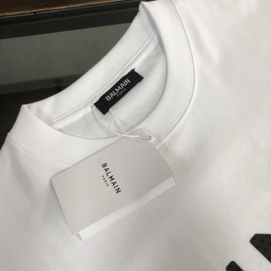 Balmain Logo-Embroidered Black T-Shirt - 12