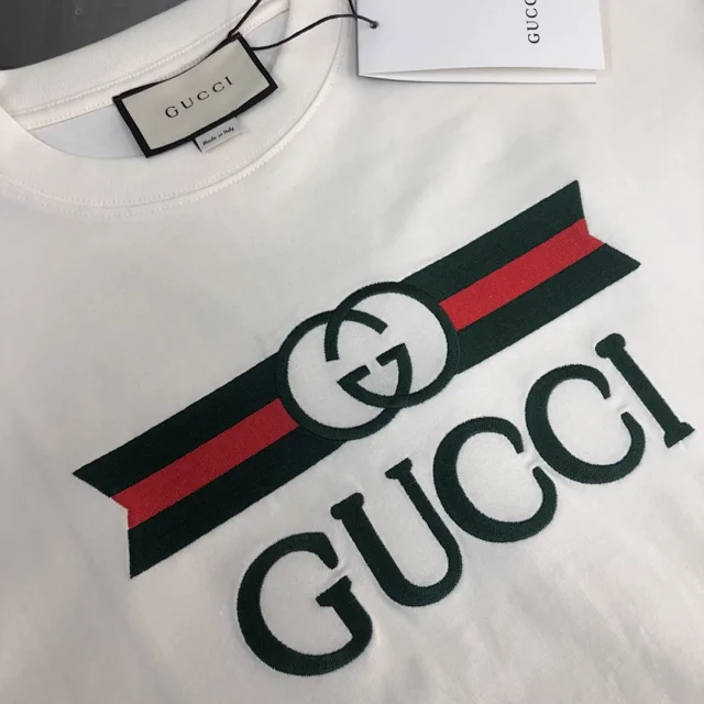 Gucci T-Shirts Logo-print crew-neck product detail image 21