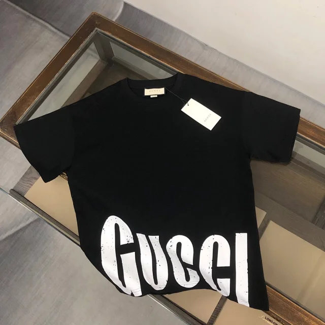 Gucci T-Shirts Logo-print crew-neck product detail image 39