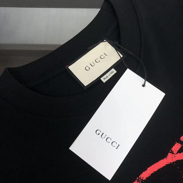 Gucci T-Shirts Logo-print crew-neck product detail image 62