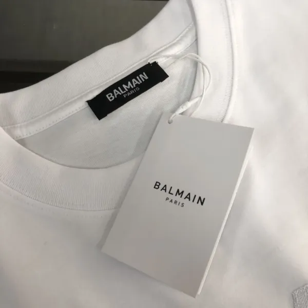 Balmain Logo-Embroidered Black T-Shirt - 32