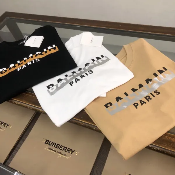 Balmain Logo-Embroidered Black T-Shirt - 49