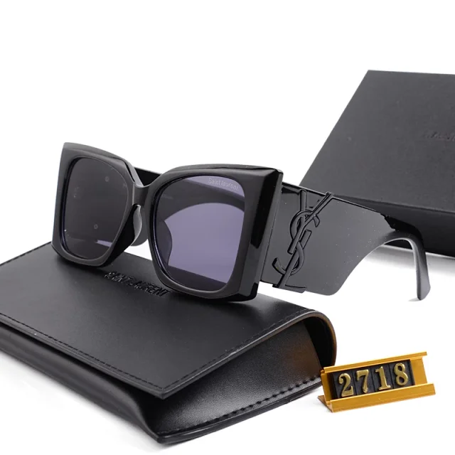 Saint Laurent Eyewear Cat-Eye Sunglasses with YSL Logo Temples product detail image 19