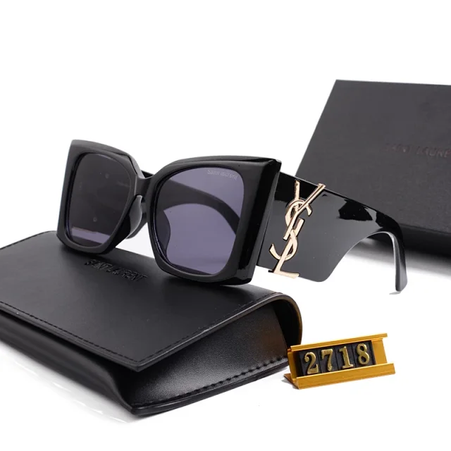 Saint Laurent Eyewear Cat-Eye Sunglasses with YSL Logo Temples product detail image 20