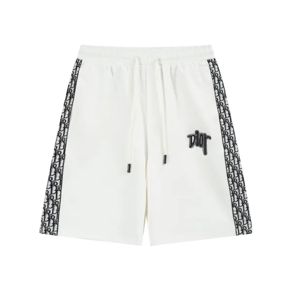 Dior Oblique Tape Shorts Black - 47