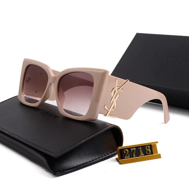 Saint Laurent Eyewear Cat-Eye Sunglasses with YSL Logo Temples product detail image 18