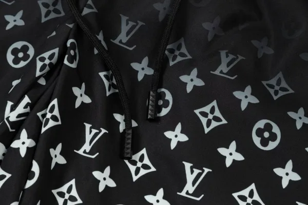Louis Vuitton Monogram Print Swim Shorts Black - 42