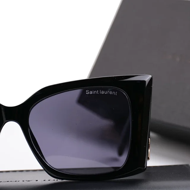 Saint Laurent Eyewear Cat-Eye Sunglasses with YSL Logo Temples product detail image 11