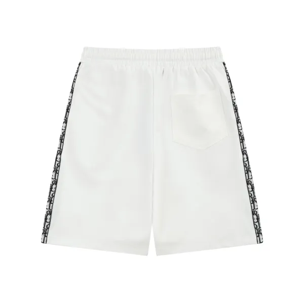 Dior Oblique Tape Shorts Black - 48