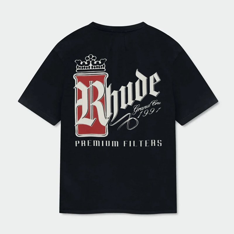 RHUD 前后双印花设计T恤 尺码:S M L XL 颜色: 黑色 白色 7804