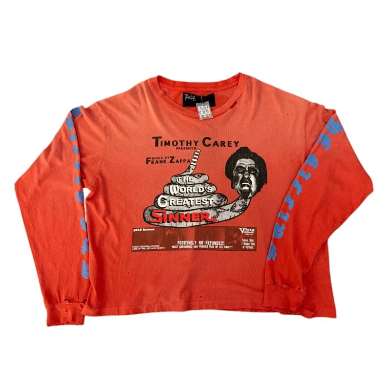 Paly Hollywood 长袖T恤 颜色：橘红 码数：S M L XL  H2106