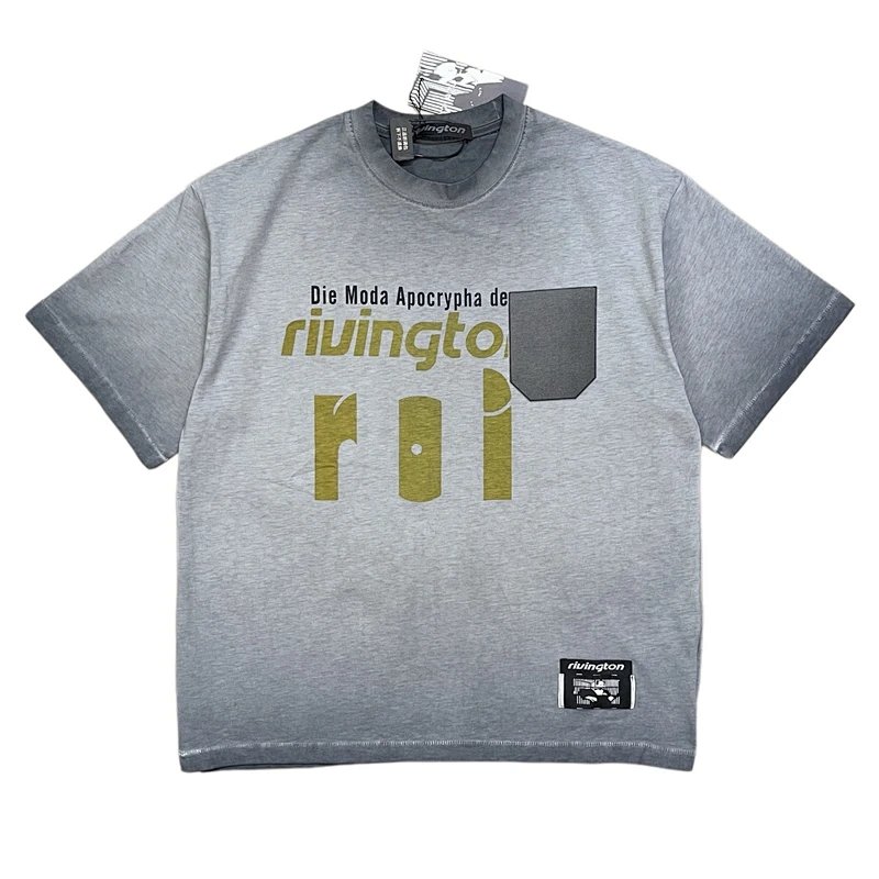 RIVINGTON roi Rebis Die Moda CVA Tee火山灰炒色T恤 颜色 火山灰  码数 S M L XL   R3169