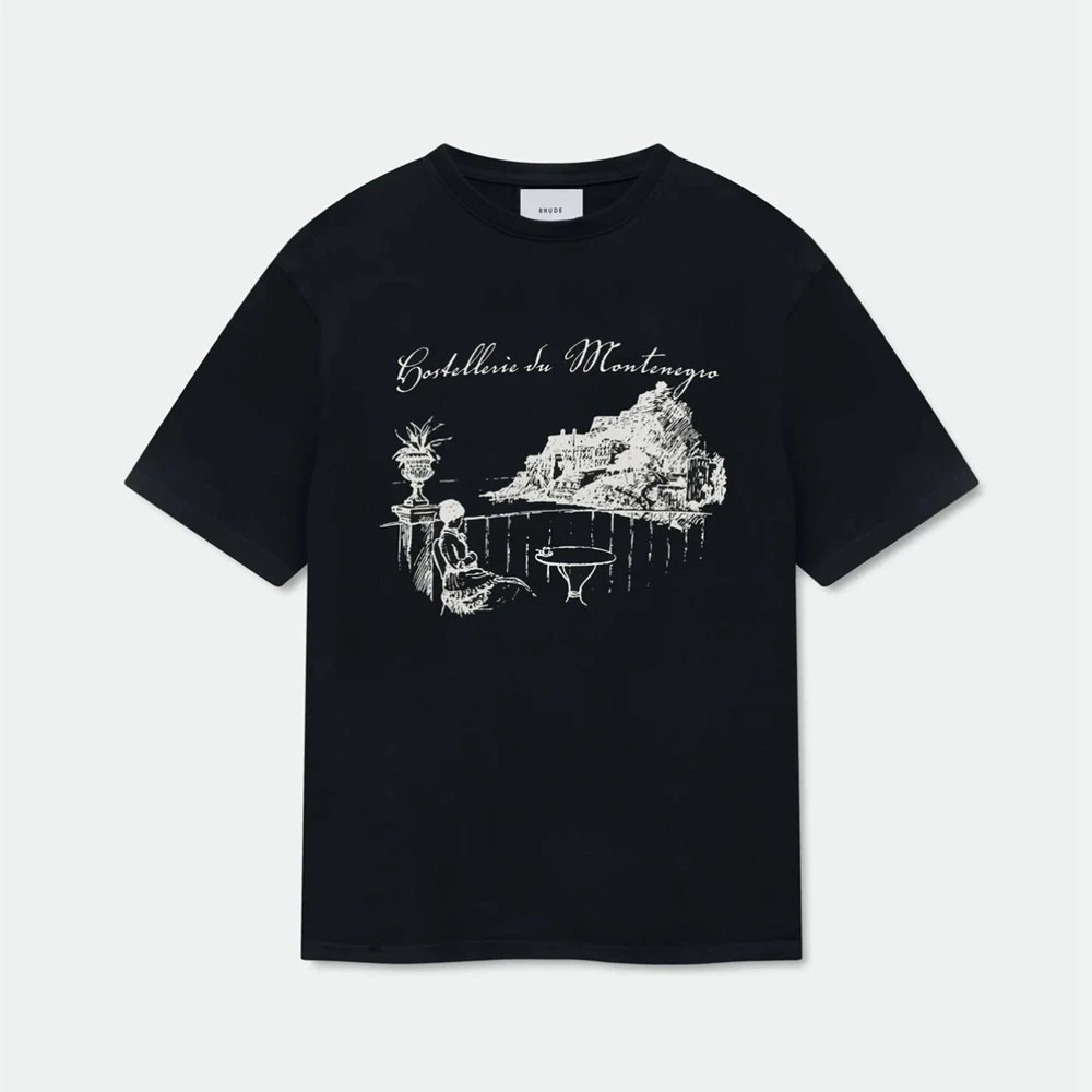 Landscape Print Short Sleeve T-Shirt 7805