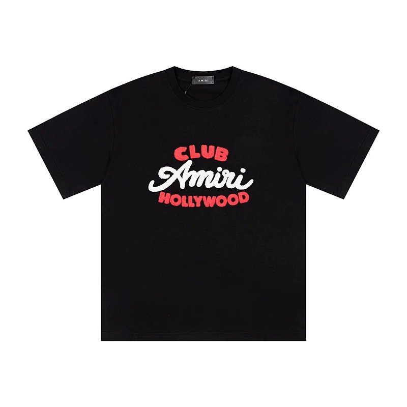 26ss新款毛巾刺绣短袖t恤 颜色 黑色 白色 尺码 S M L XL 9929#