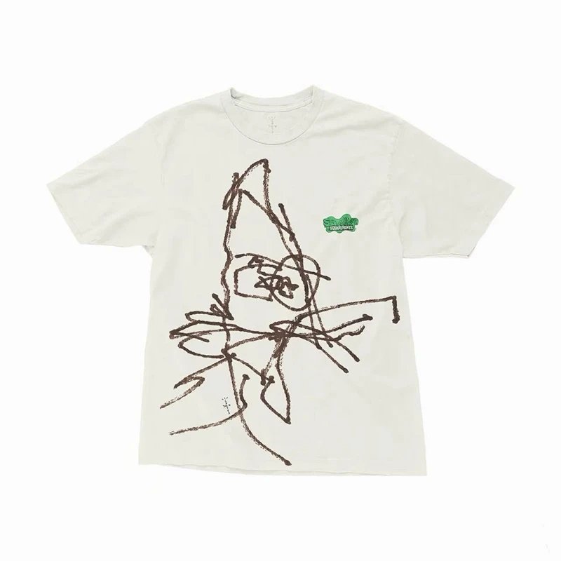 Travis Scott Cactus Jack × Chum Bucket 短袖T恤 尺码: S M L XL 颜色: 杏色 8109