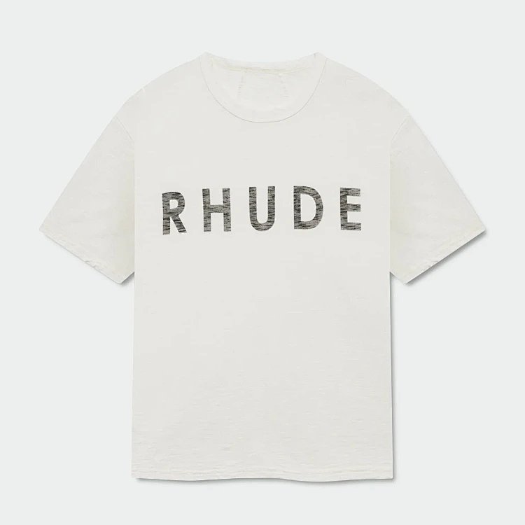 RHUD极简字母logo印花短袖T恤 白色 S-XL码 H8999#