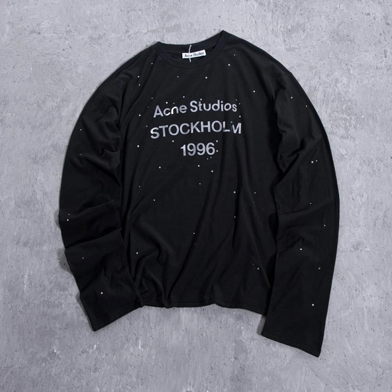 AC1996北美限定液态银长袖T恤  颜色：黑色 白色  S-XL  2012XW