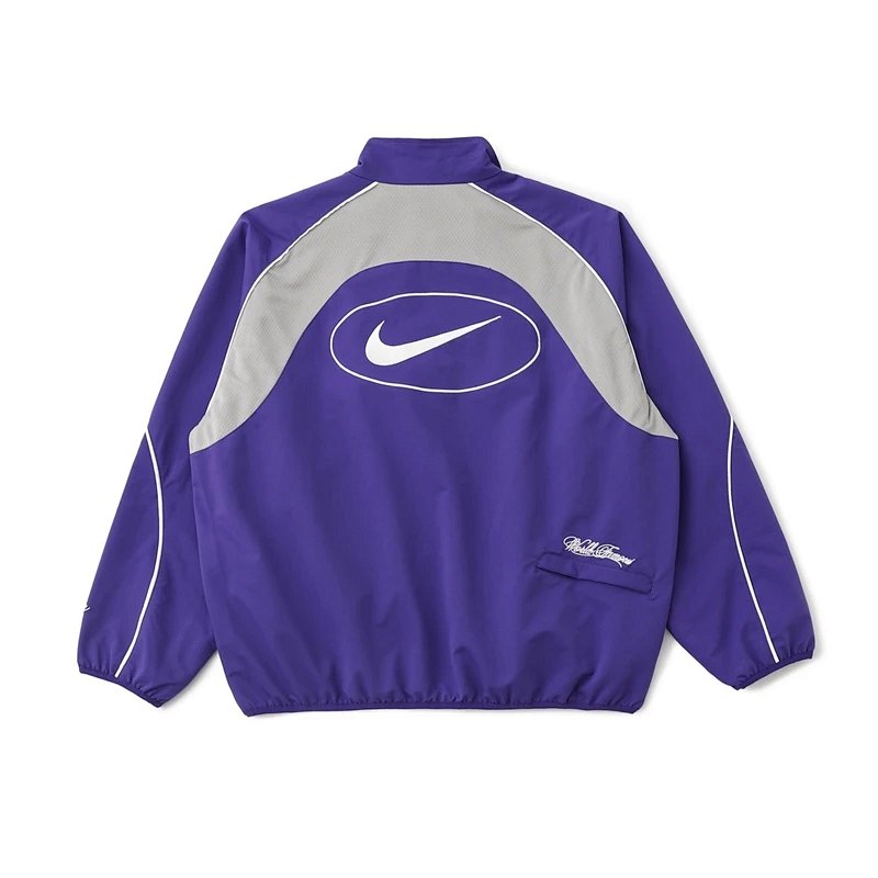 联名款 SS25 WEEK4 Track Jacket 袖口刺绣logo拉链开合夹克外套 颜色:黑色 紫色 尺码:S-XL CS08