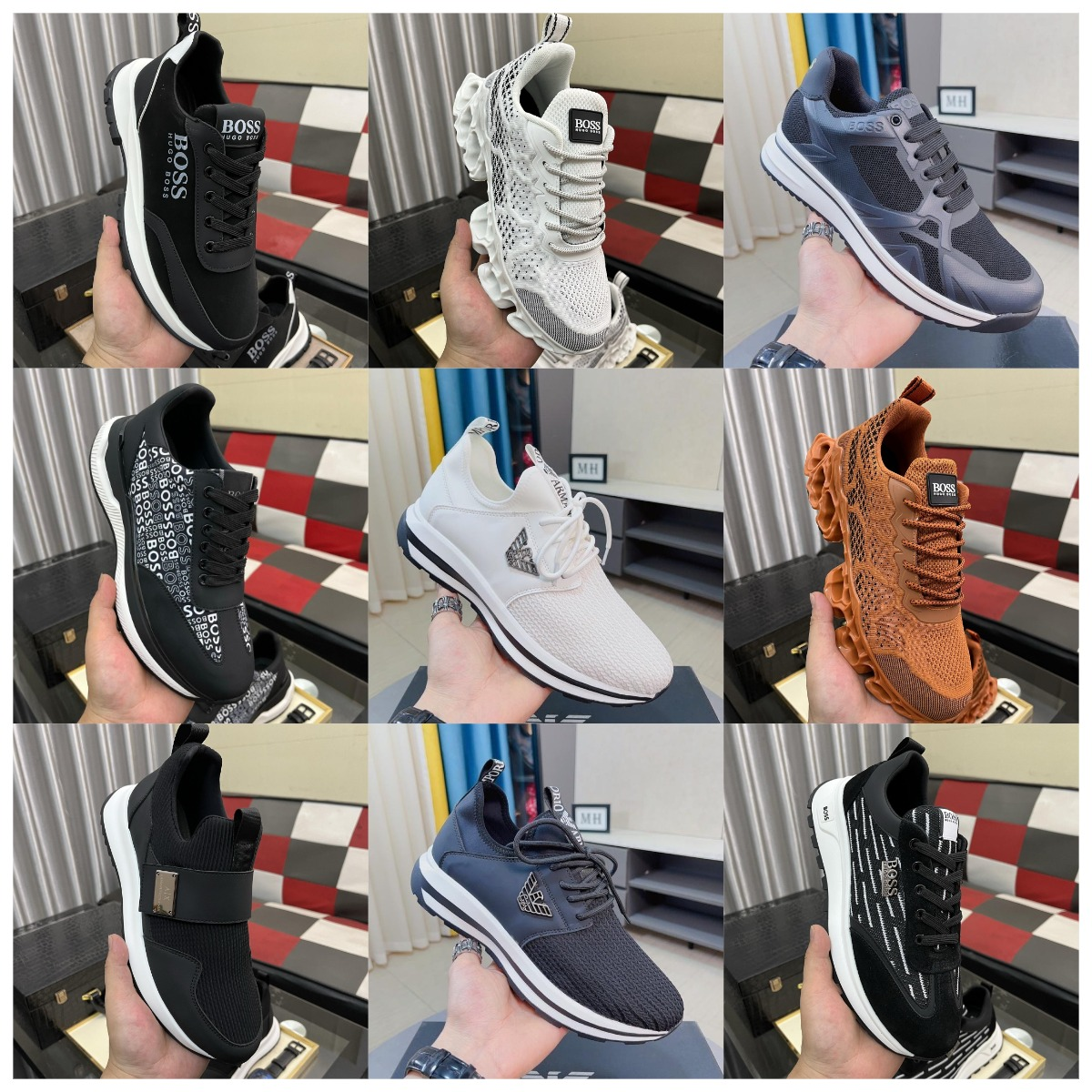 BOSS Blue Jonah Trainers shoes