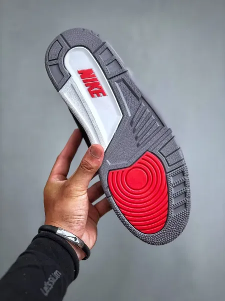 Air Jordan 3 Retro Black Cement Sneakers - 4