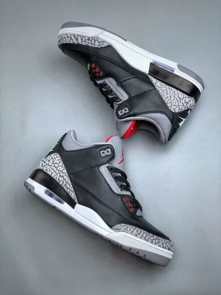Air Jordan 3 Retro Black Cement Sneakers - 5