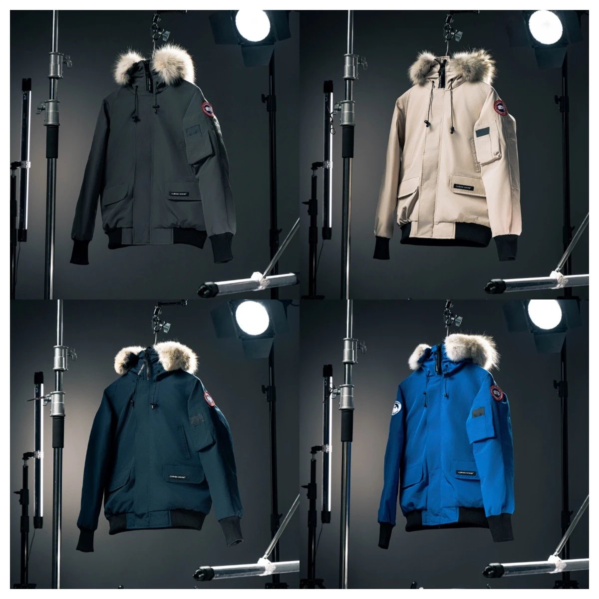 Canada Goose Down Jackets Fur-trim hood bomber jacket image 1