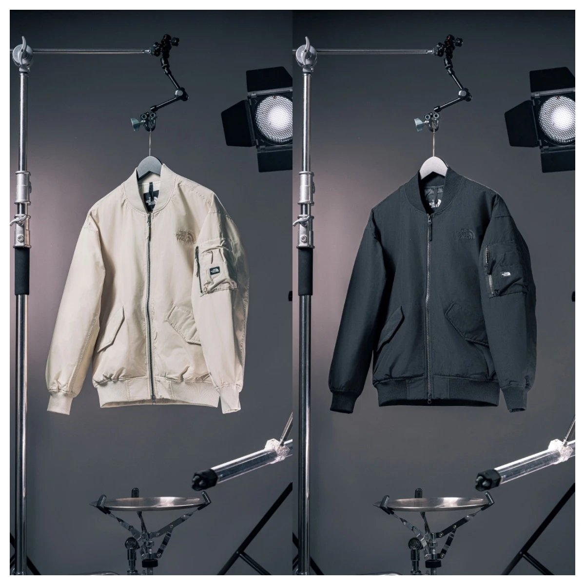 The North Face Down Jackets Quilted bomber jacket with sleeve utility pocket image 1