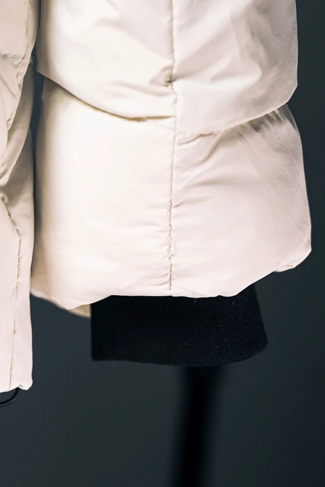 Canada Goose Down Jackets Hooded quilted puffer jacket with black-label patch product detail image 26