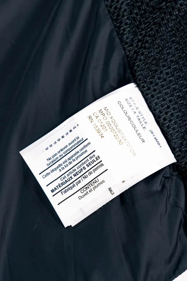 Canada Goose Down Jackets Hooded quilted puffer jacket with black-label patch product detail image 30
