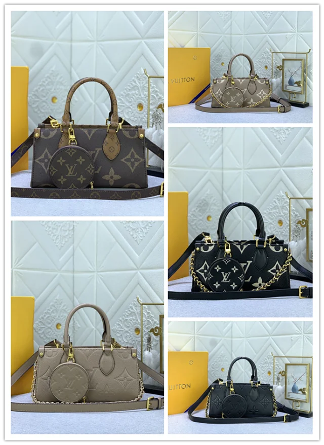 Louis Vuitton Handbags Top-handle handbag with detachable shoulder strap, monogram pattern, and round coin pouch product detail image 1