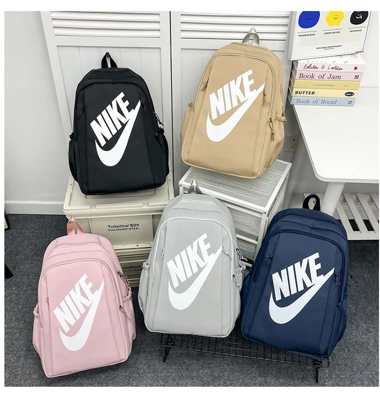 Nike One White Black Swoosh Backpack - 3