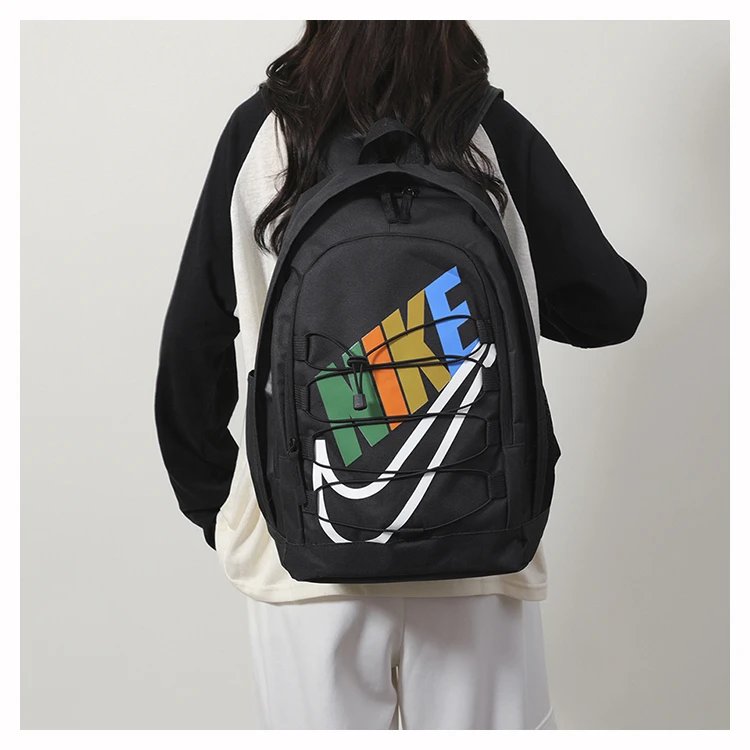 Nike One White Black Swoosh Backpack - 12