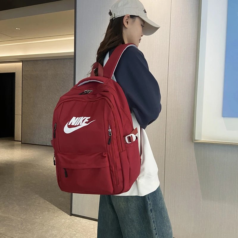 Nike One White Black Swoosh Backpack - 14