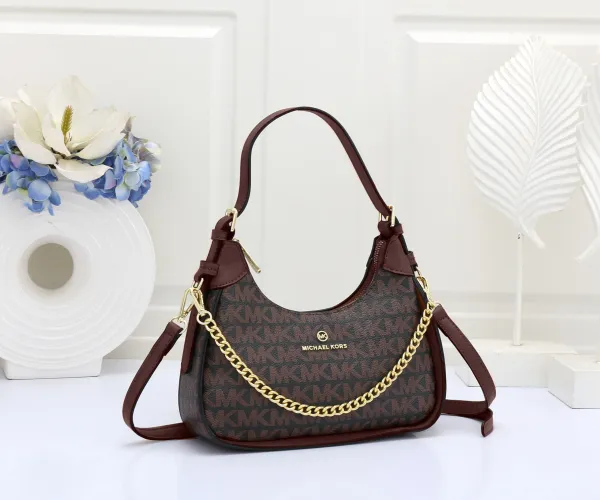 Michael Kors Mini Logo Crossbody Bag Beige and Brown - 10