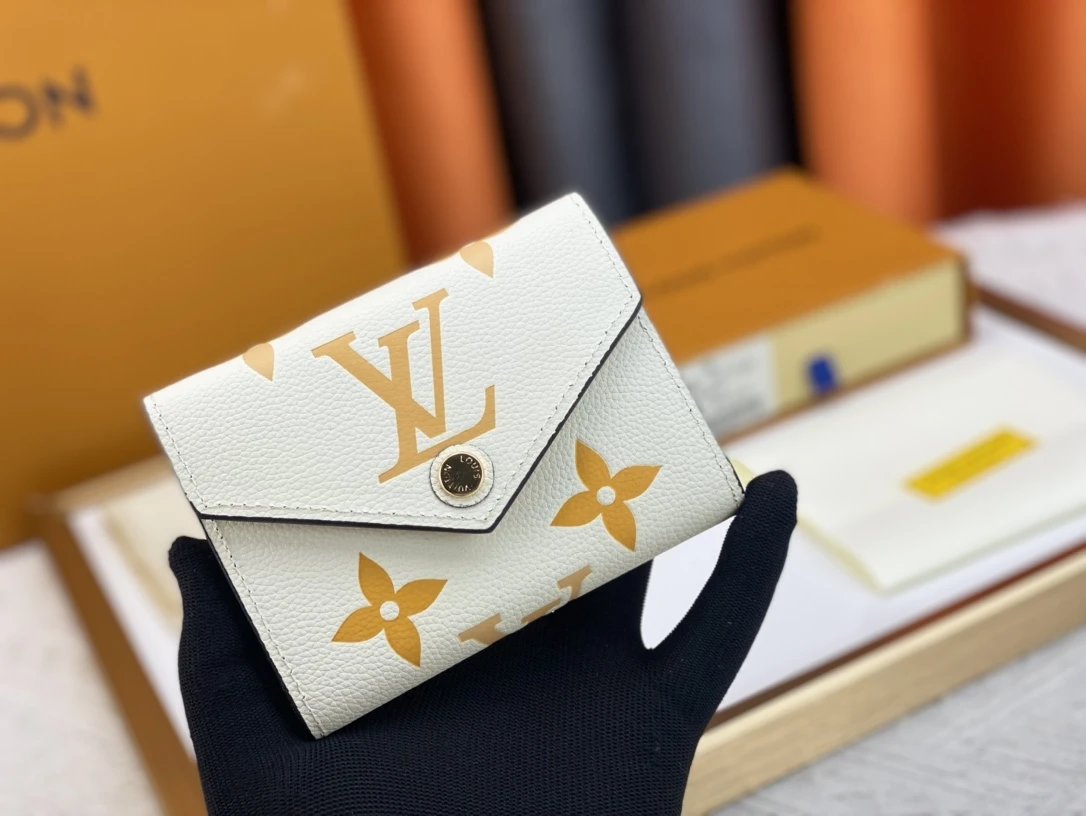 Louis Vuitton Monogram Empreinte Long Wallet Black with Pale Yellow Print - 13