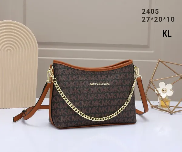 Michael Kors Mini Logo Crossbody Bag Beige and Brown - 12