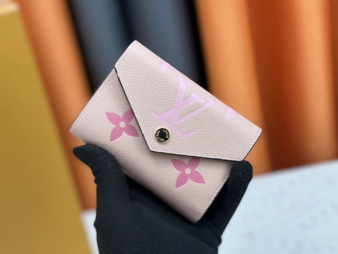 Louis Vuitton Monogram Empreinte Long Wallet Black with Pale Yellow Print - 8