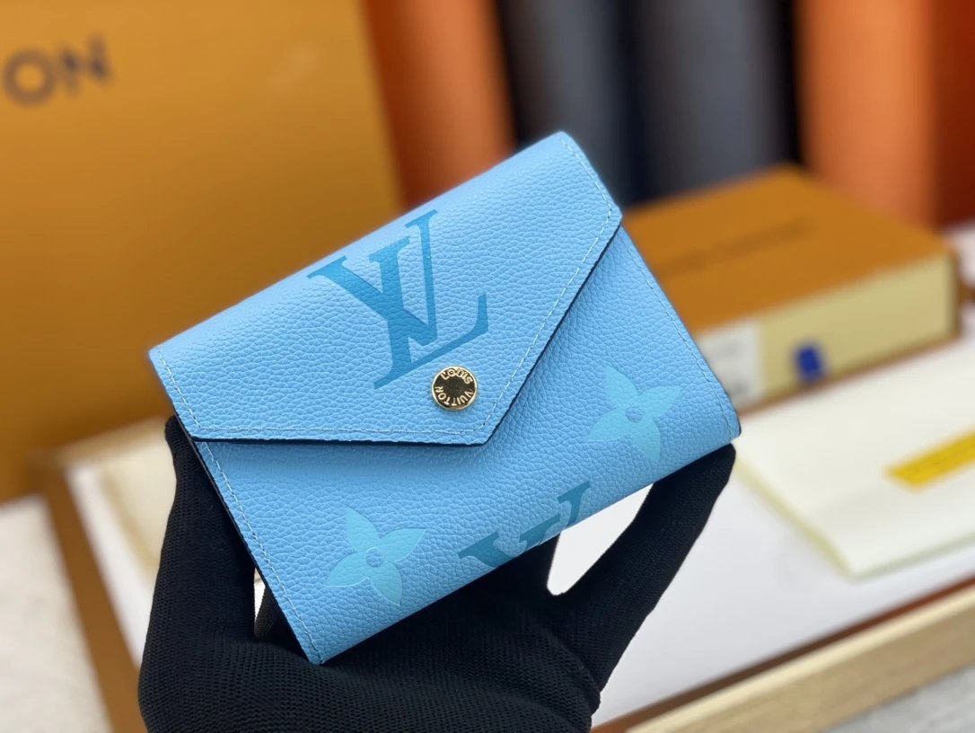 Louis Vuitton Monogram Empreinte Long Wallet Black with Pale Yellow Print - 9
