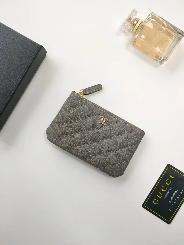 Chanel Wallets & Card Holders Quilted Zip Wallet product detail image 8