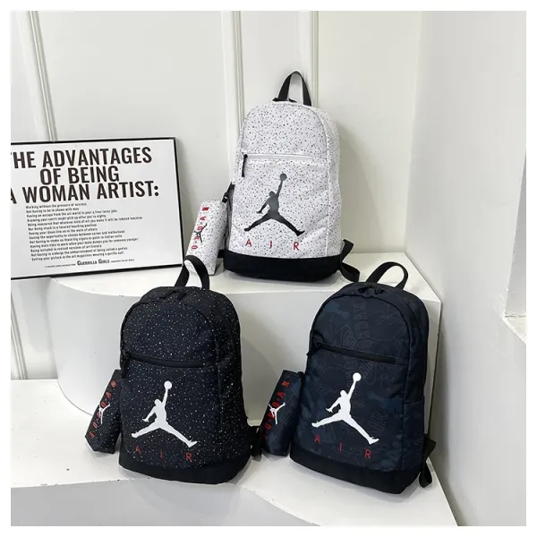 Design Paris Print Pattern Casual Backpack - 7