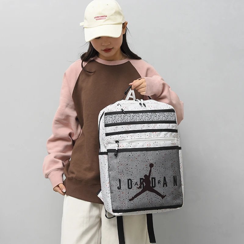 Air Jordan 23 Jersey Print Light Blue Casual Backpack - 10