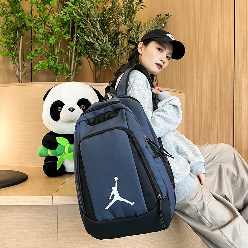 Air Jordan 23 Jersey Print Light Blue Casual Backpack - 7