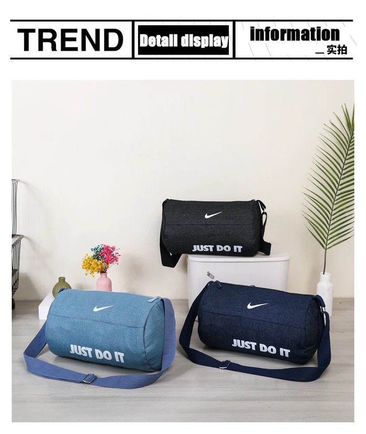 Nike Just Do It Duffle Bag Light Blue - 8